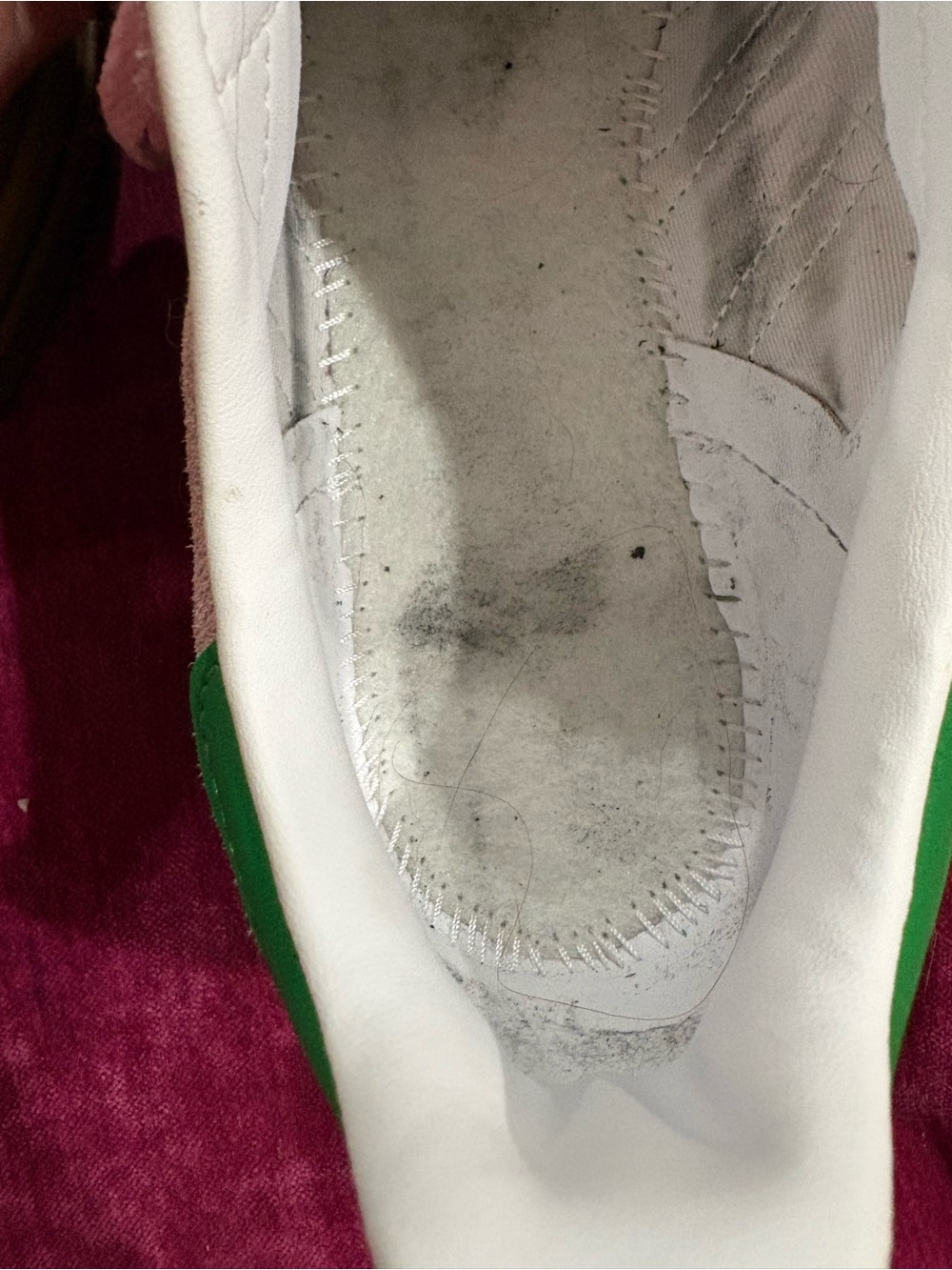 Adidas Gazelle Platform Pink Suede Sneakers with Green Stripes - Picture 9 of 9